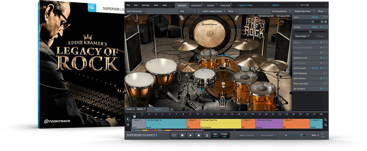 Toontrack SDX  -  Legacy of Rock